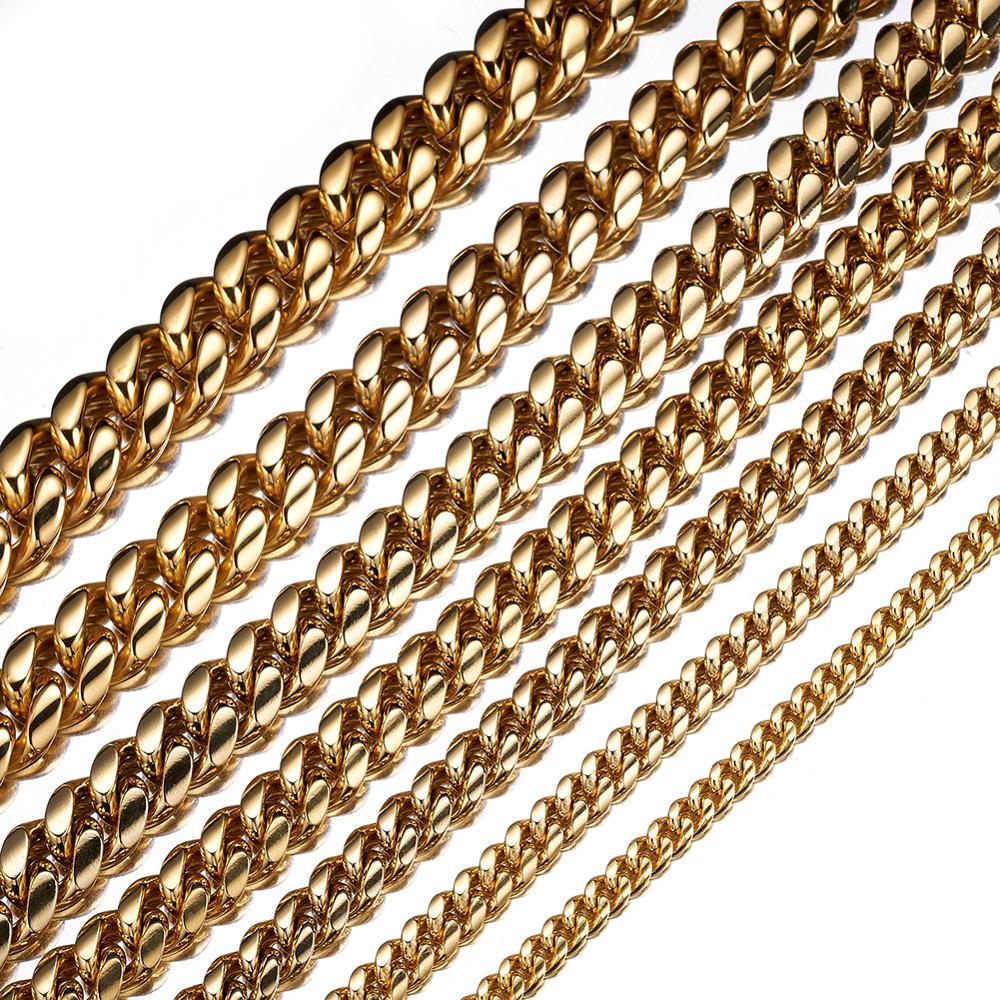 TOPGRILLZ Stainless Steel Gold - Cuban Link Chain 12Mm 评论和价格