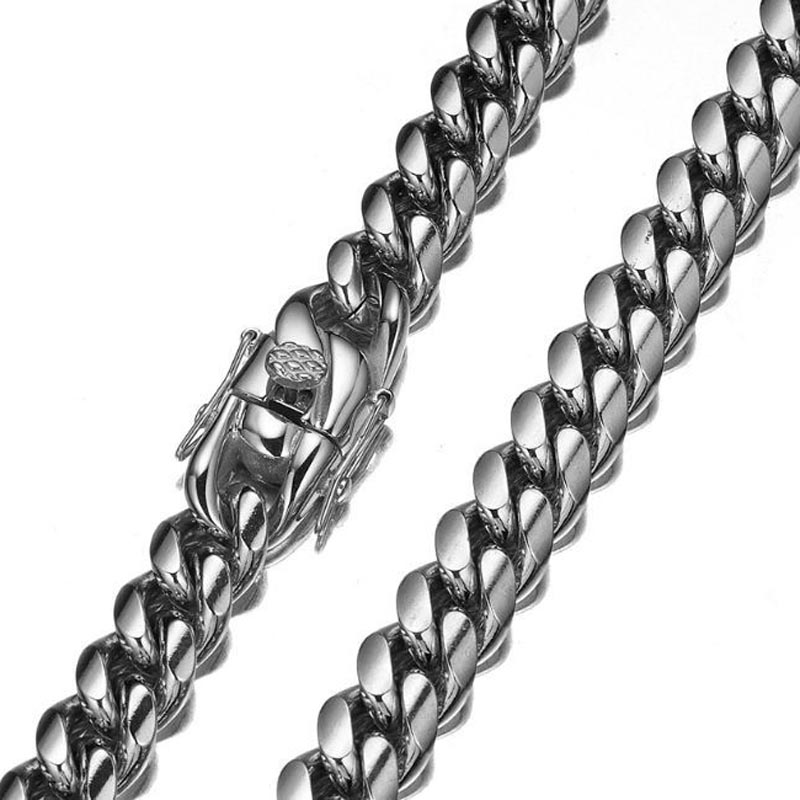 316L Stainless Steel Miami Cur - Cuban Link Chain 12Mm 评论和价格