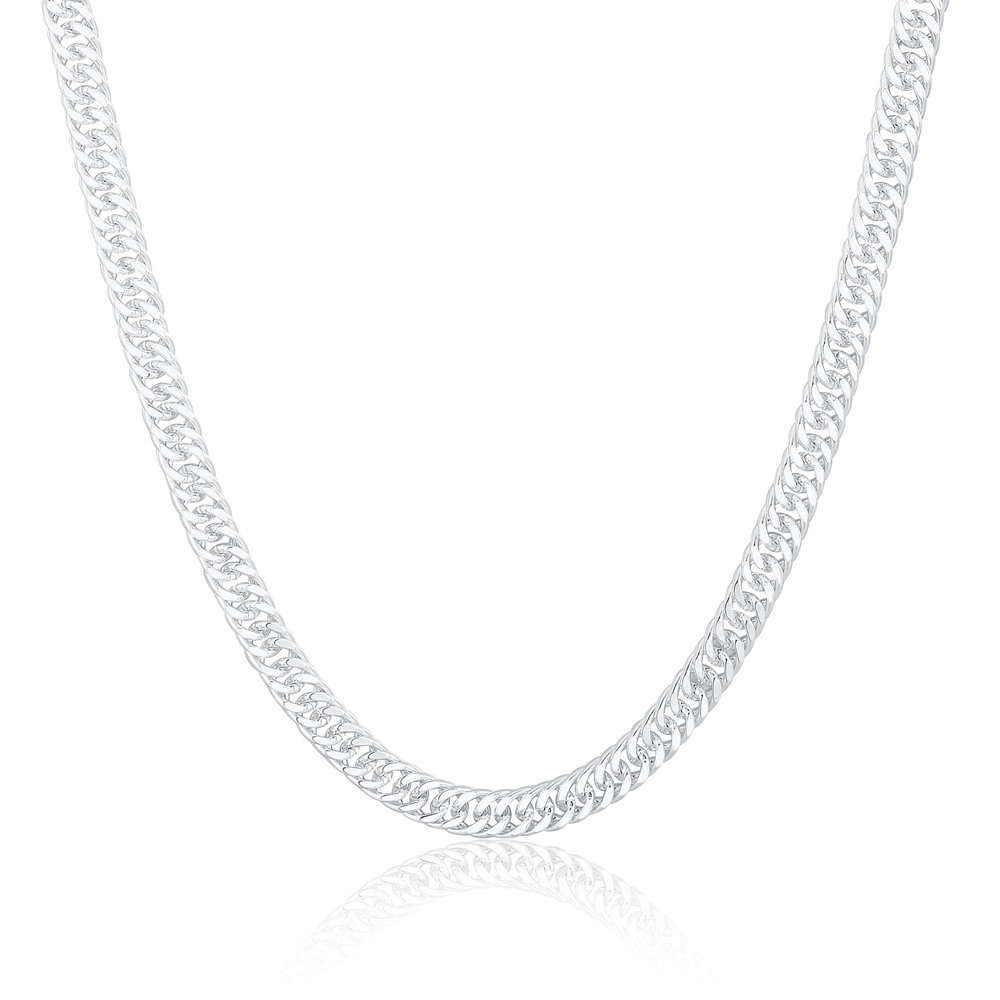 New 925 Sterling Silver 20/22/ - Cuban Link Chain 12Mm 评论和价格