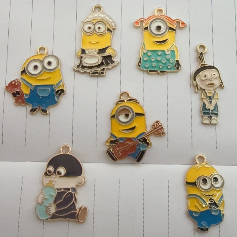 10pcs alloy drip oil cartoon p - Earrings 评论和价格