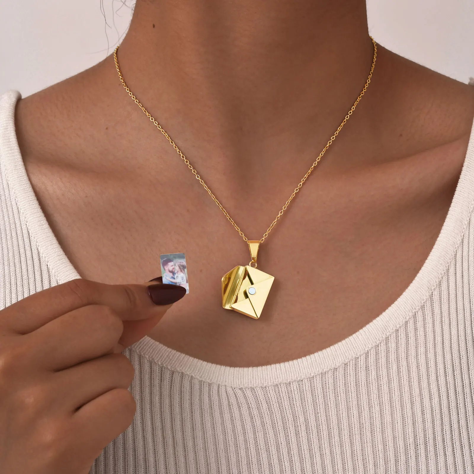 Personalized Photo Locket Neck - Custom Name Necklace Stainless Steel 评论和价格