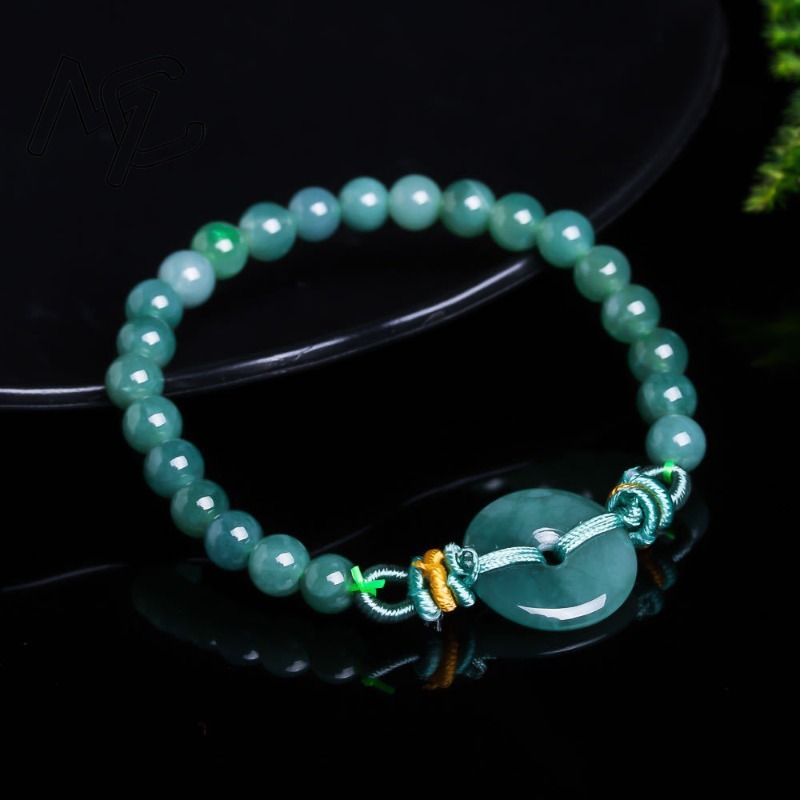 Natural Real Emerald Blue Wate - Necklaces 评论和价格