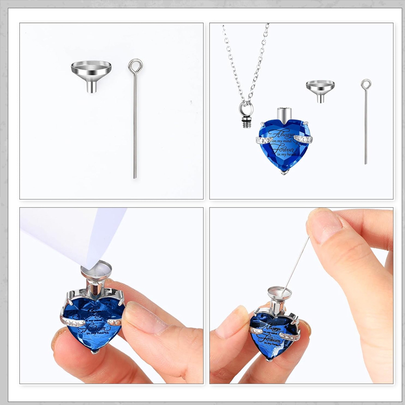 3 Styles Urn Necklace for Ashe - Heart Locket Necklace Photo 评论和价格