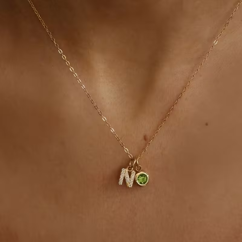 Custom A-Z Initial Letter Neck - Custom Name Necklace Stainless Steel 评论和价格