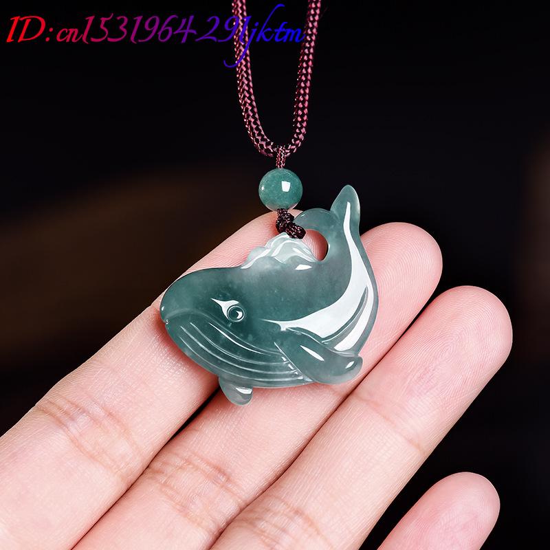 Natural Burmese Jadeite Whale  - Necklaces 评论和价格