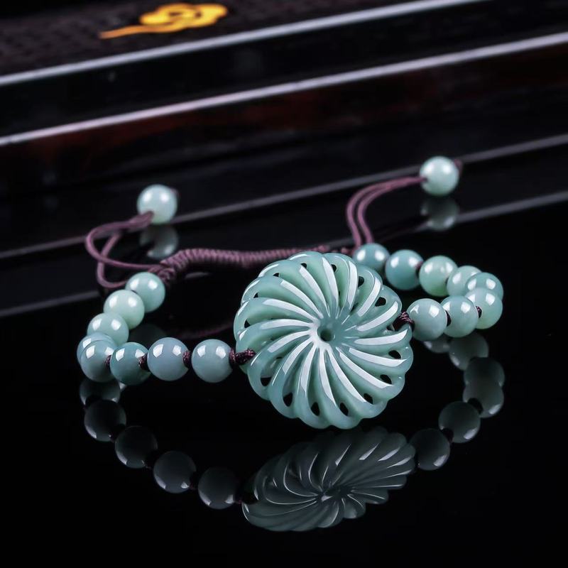 Natural Jadeite A-grade Fortun - Bracelets 评论和价格