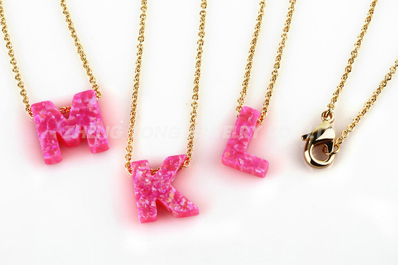 Initial Letter Pendant Necklac - Initial Letter Necklace 18K Gold 评论和价格