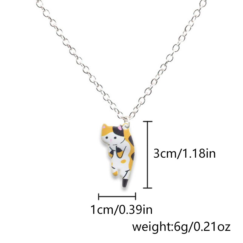 New Trendy Cute Cat Pendant Ne - Anime Pendant Necklace 评论和价格