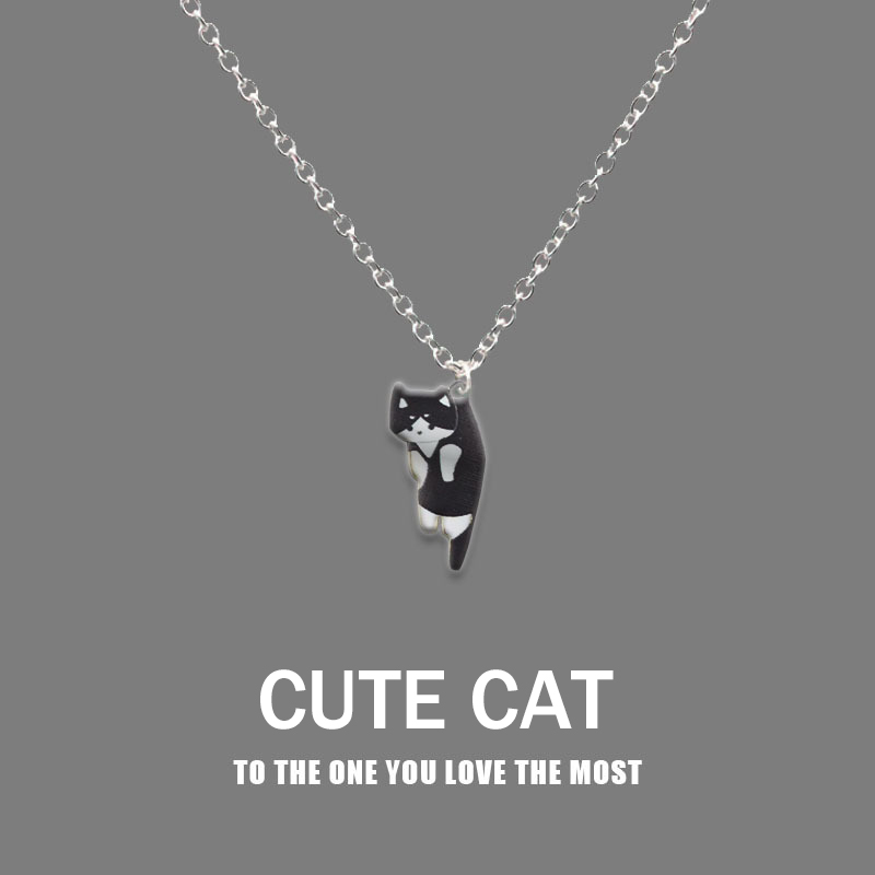 New Trendy Cute Cat Pendant Ne - Anime Pendant Necklace 评论和价格