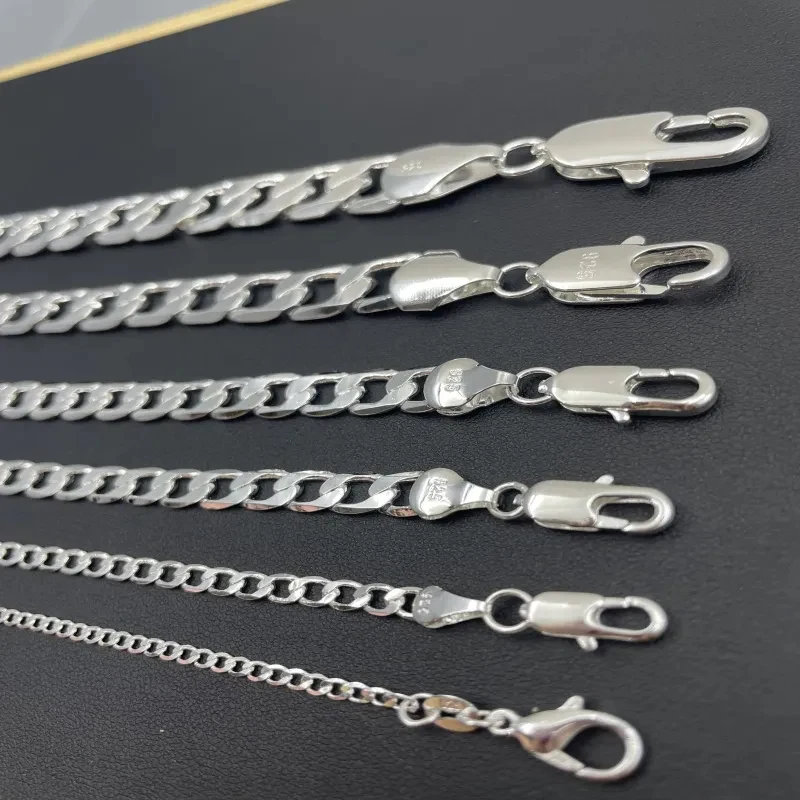 Men's 925 Sterling Silver Neck - Cuban Link Chain 12Mm 评论和价格