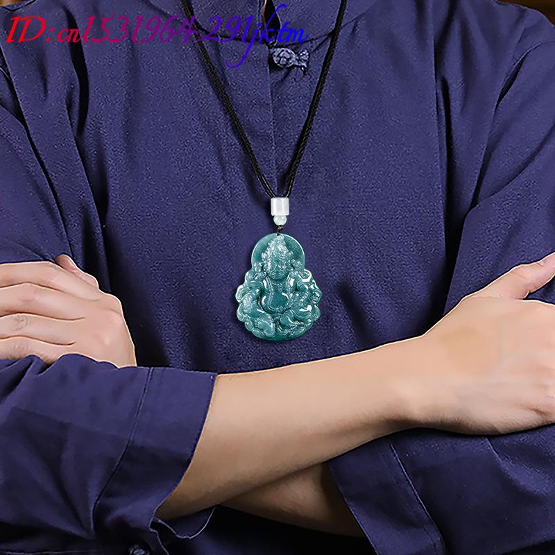 Burmese Jadeite Jambhala Penda - Necklaces 评论和价格
