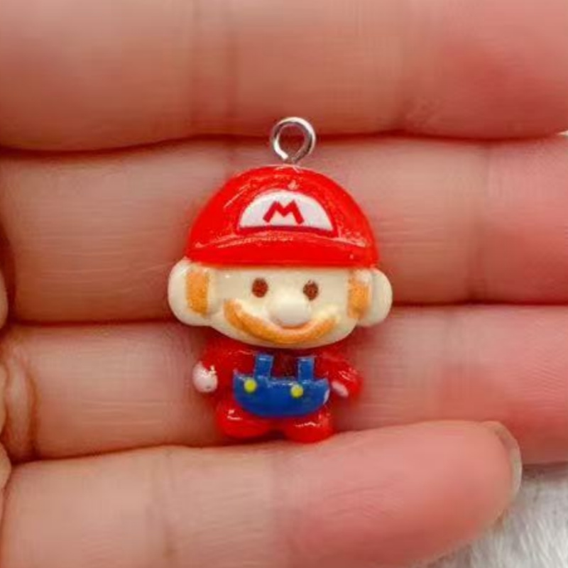 10pcs resin cartoon pendant, D - Earrings 评论和价格